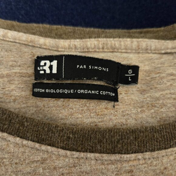 Men's Large Organic Cotton Simons LS Tee (21" PTP) - Picture 2 of 7